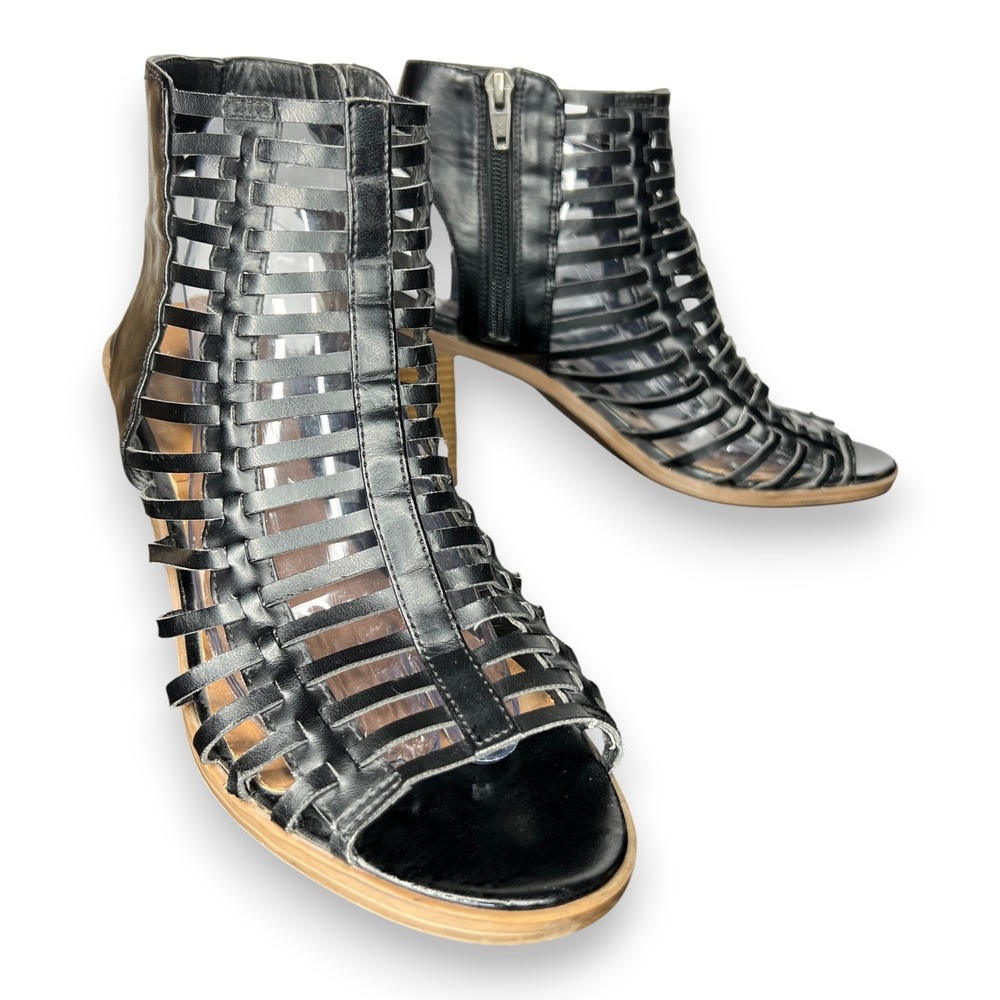 Mossimo Supply Co Black‎ Gladiator Heeled Sandals Women's Size 11